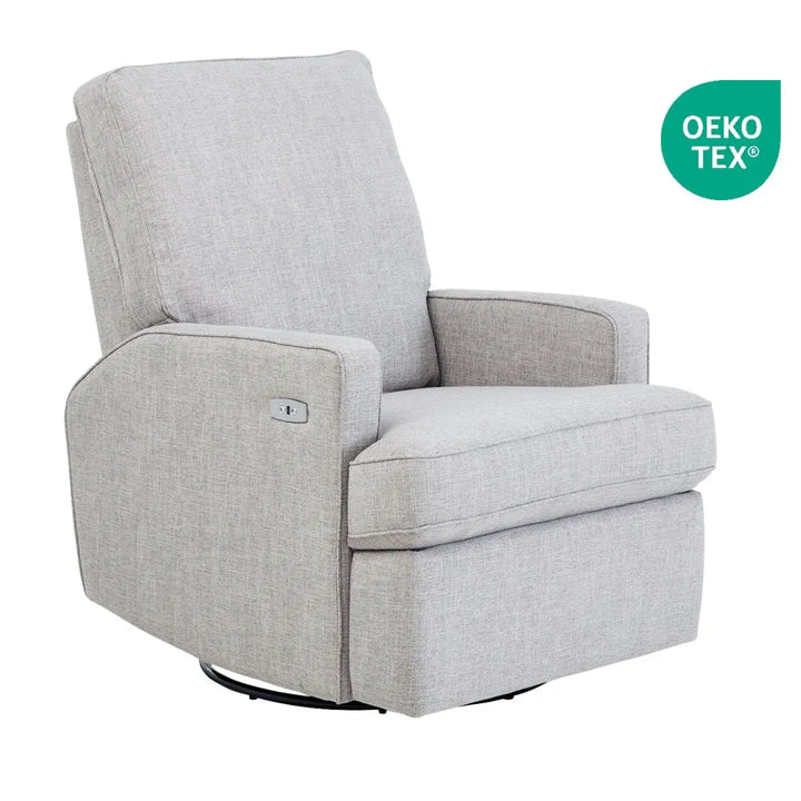 Il Tutto Quinn Electric Recliner Glider Nursery Chair - Pure Grey