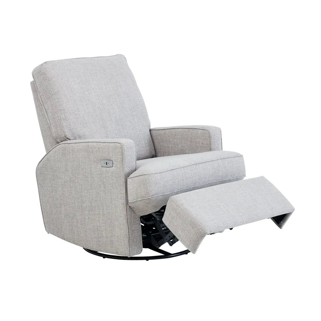 Il Tutto Quinn Electric Recliner Glider Nursery Chair - Pure Grey