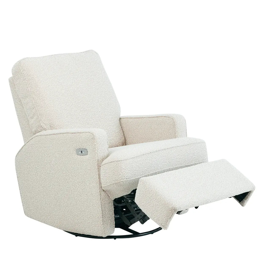 Il Tutto Quinn Electric Recliner Glider Nursery Chair - Vanilla Bouclé