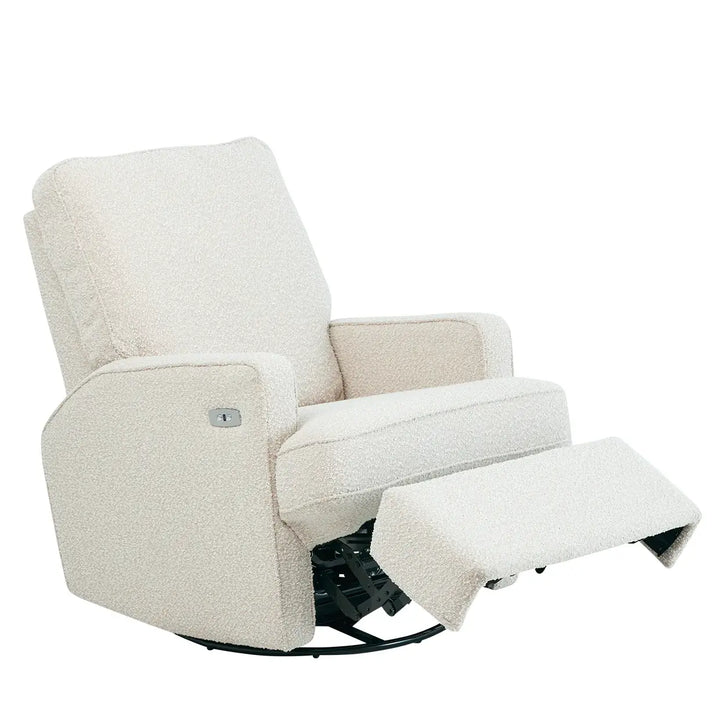 Il Tutto Quinn Electric Recliner Glider Nursery Chair - Vanilla Bouclé