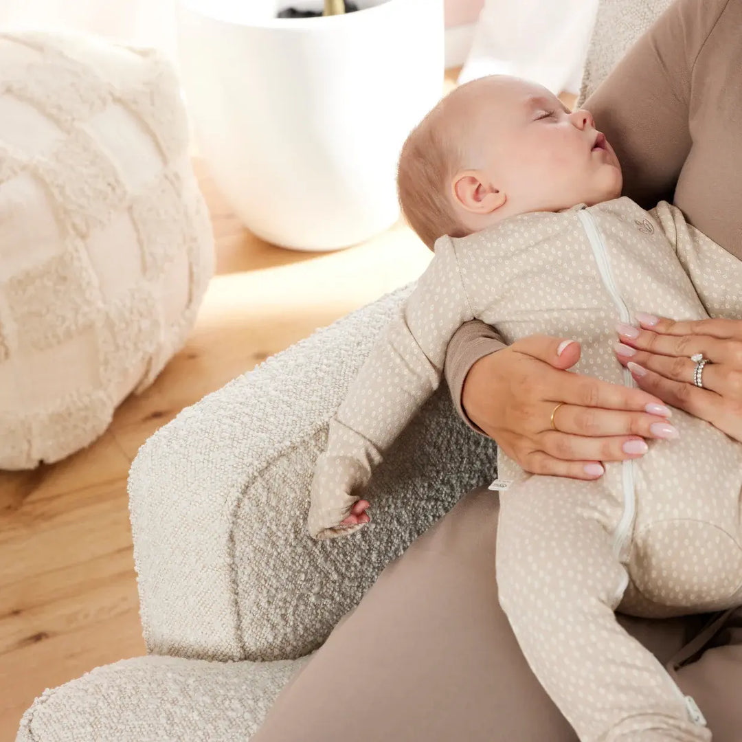 Il Tutto Quinn Recliner Glider Chair - Vanilla Bouclé
