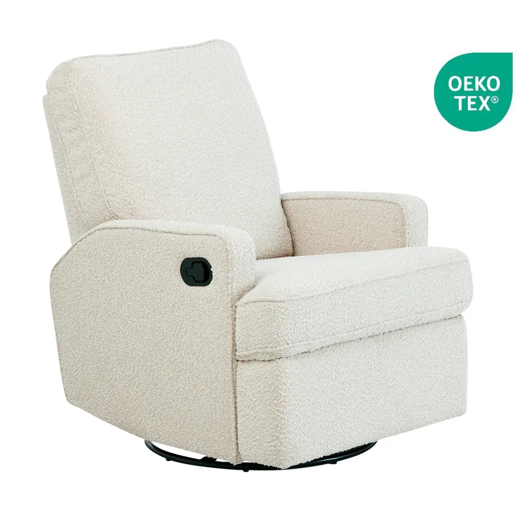 Il Tutto Quinn Recliner Glider Chair - Vanilla Bouclé