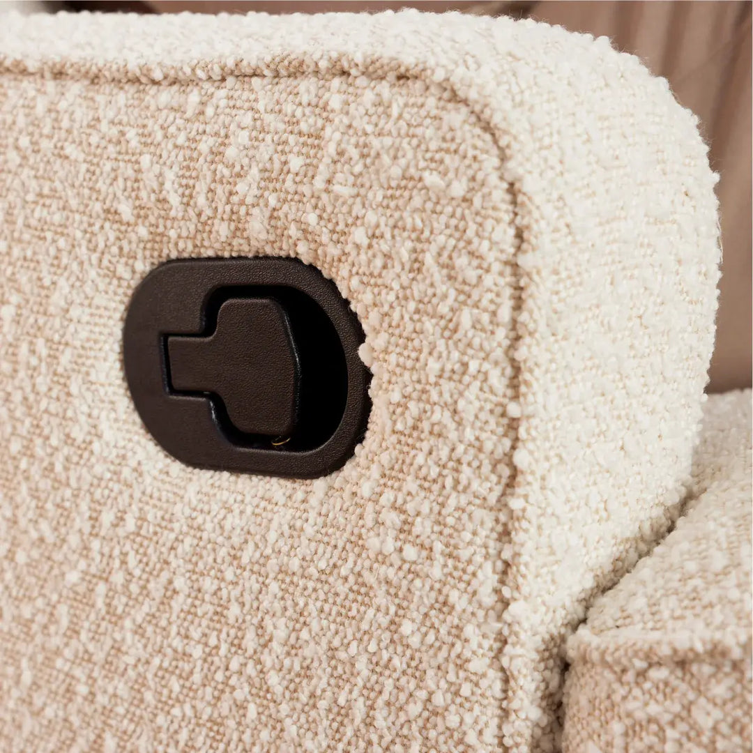 Il Tutto Quinn Recliner Glider Chair - Vanilla Bouclé