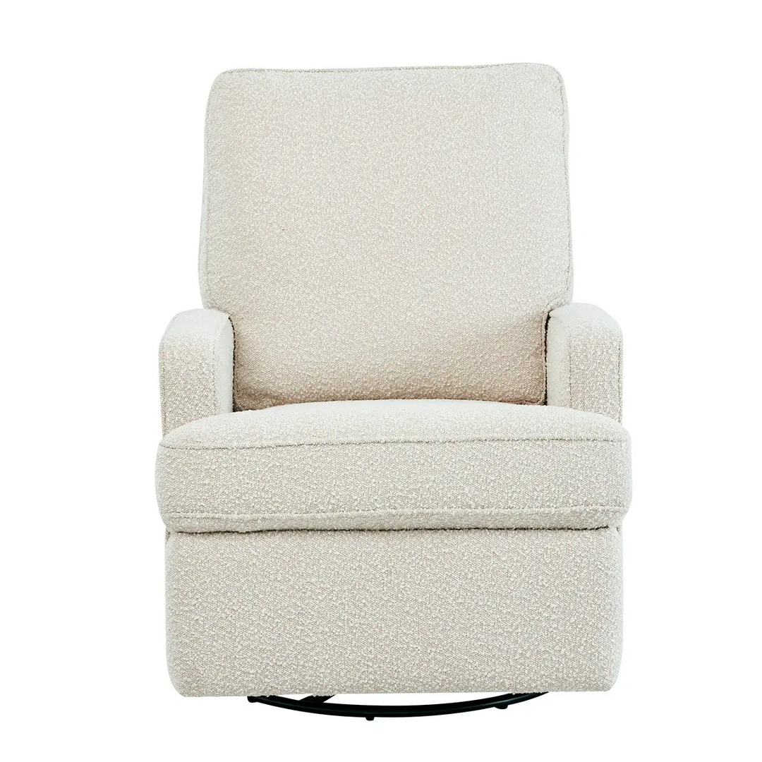 Il Tutto Quinn Recliner Glider Chair - Vanilla Bouclé
