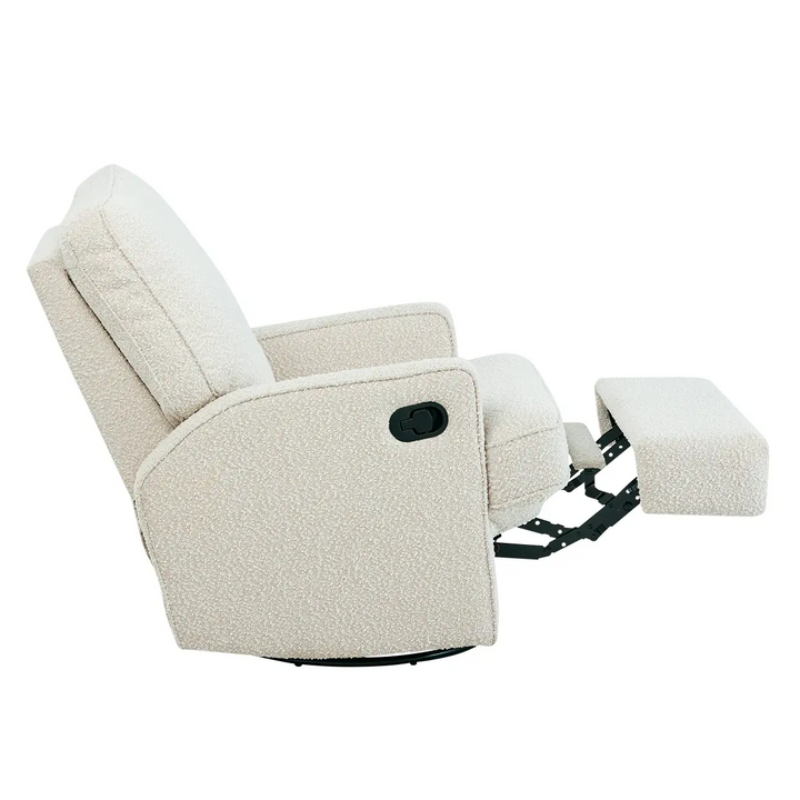 Il Tutto Quinn Recliner Glider Chair - Vanilla Bouclé