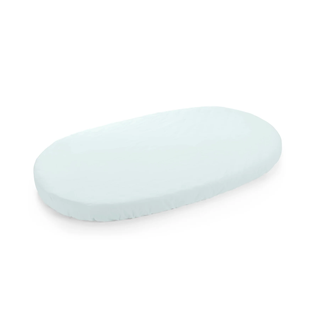 Stokke Sleepi™ Fitted Sheet 120cm Powder Blue(Brisbane Store Ex-Display)