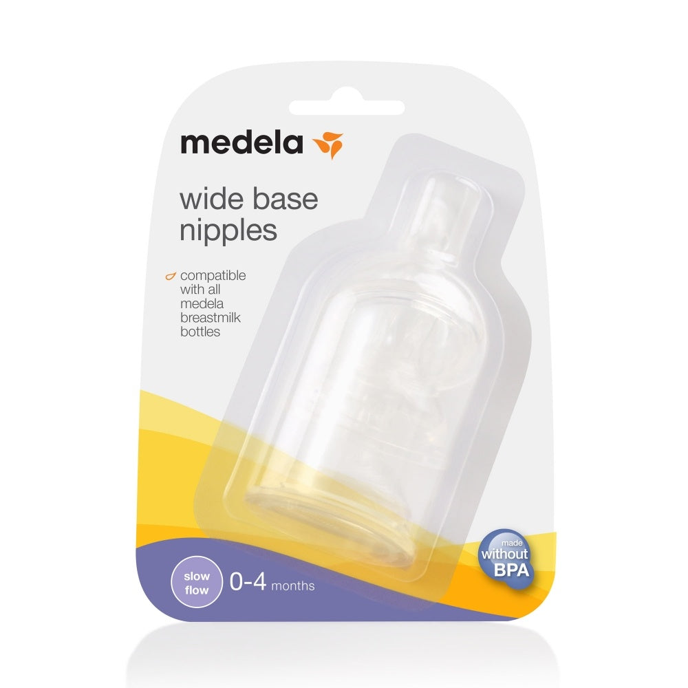 Medela Wide Neck Teat Slow Flow 3pk