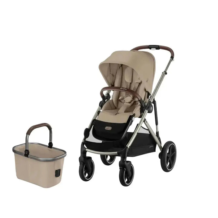 Cybex Gazelle S Pram  + Second Seat Bundle - Almond Beige