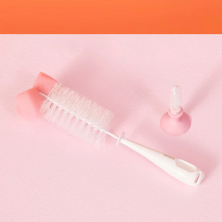 B.box 2 in 1 bottle brush - blush