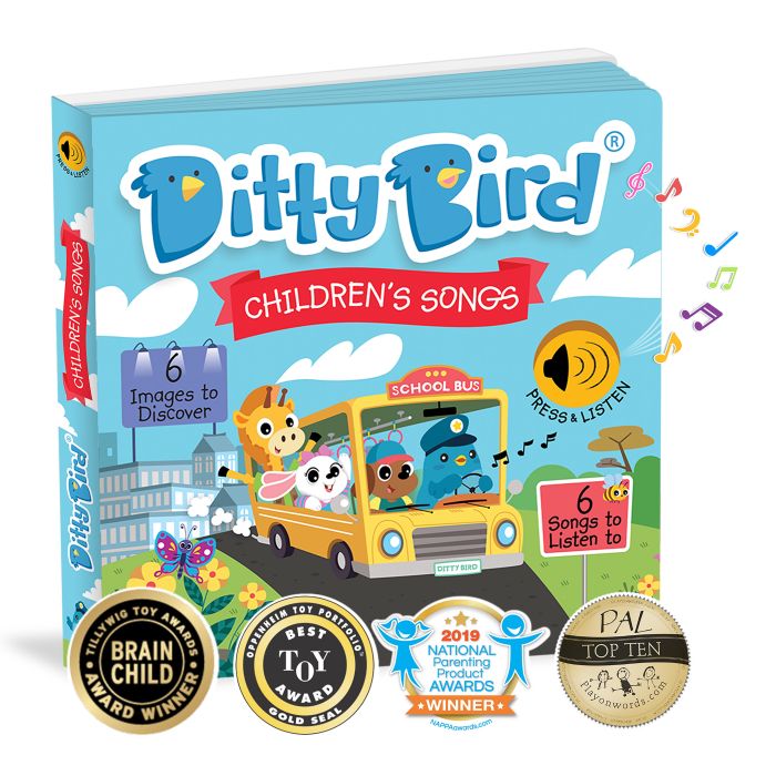 Ditty Bird Children's Songs Multi-Coloured 16x2x16cm