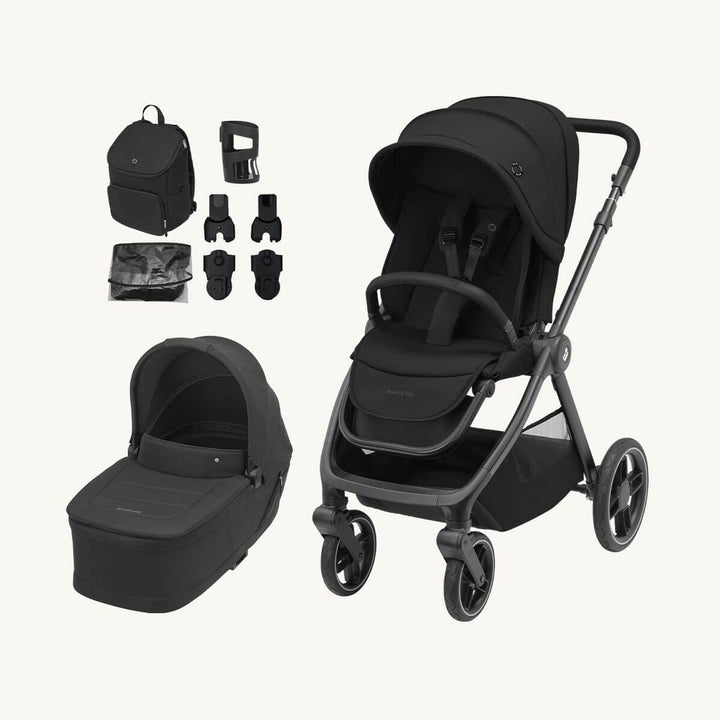 Maxi Cosi Oxford Stroller and Sense Bassinet - Twillic Black (24030)