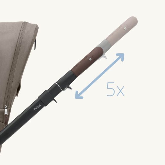 Maxi Cosi Oxford Stroller and Sense Bassinet - Twillic Truffle (24031)