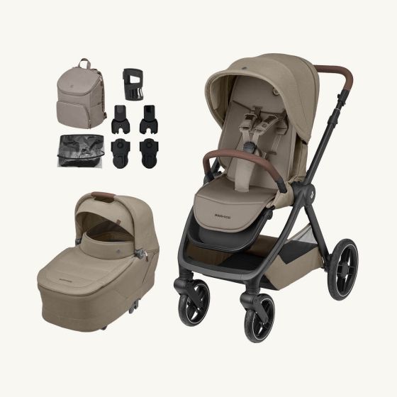 Maxi Cosi Oxford Stroller and Sense Bassinet - Twillic Truffle (24031)