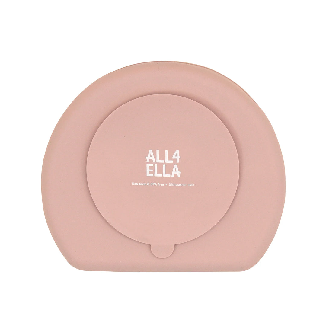 All4Ella Silicone suction plate - Dusty Pink