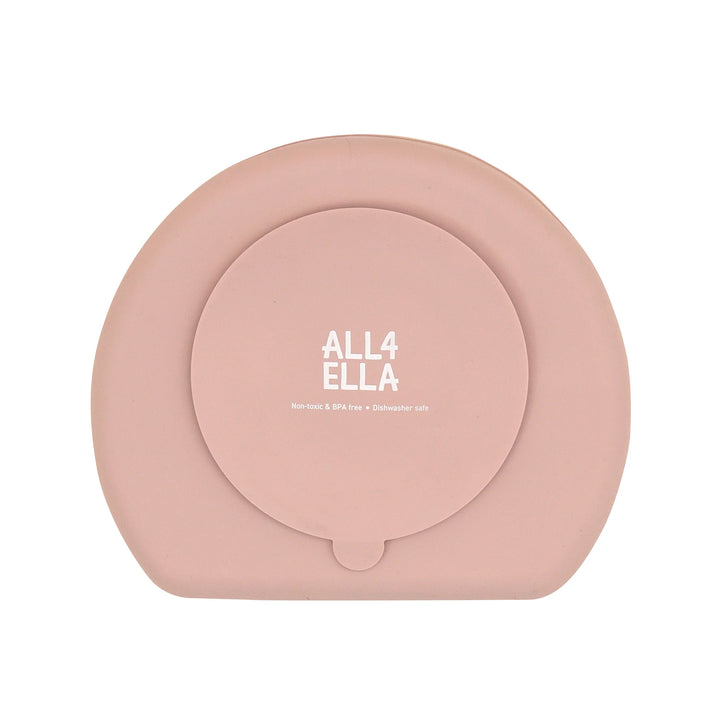 All4Ella Silicone suction plate - Dusty Pink