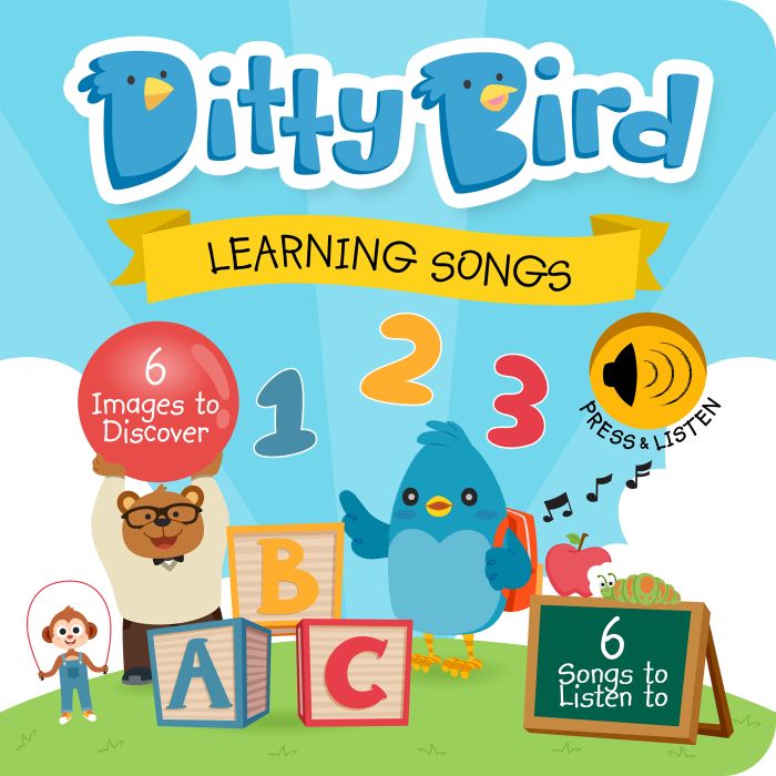 Ditty Bird Learning Songs Multi-Coloured 16x2x16cm