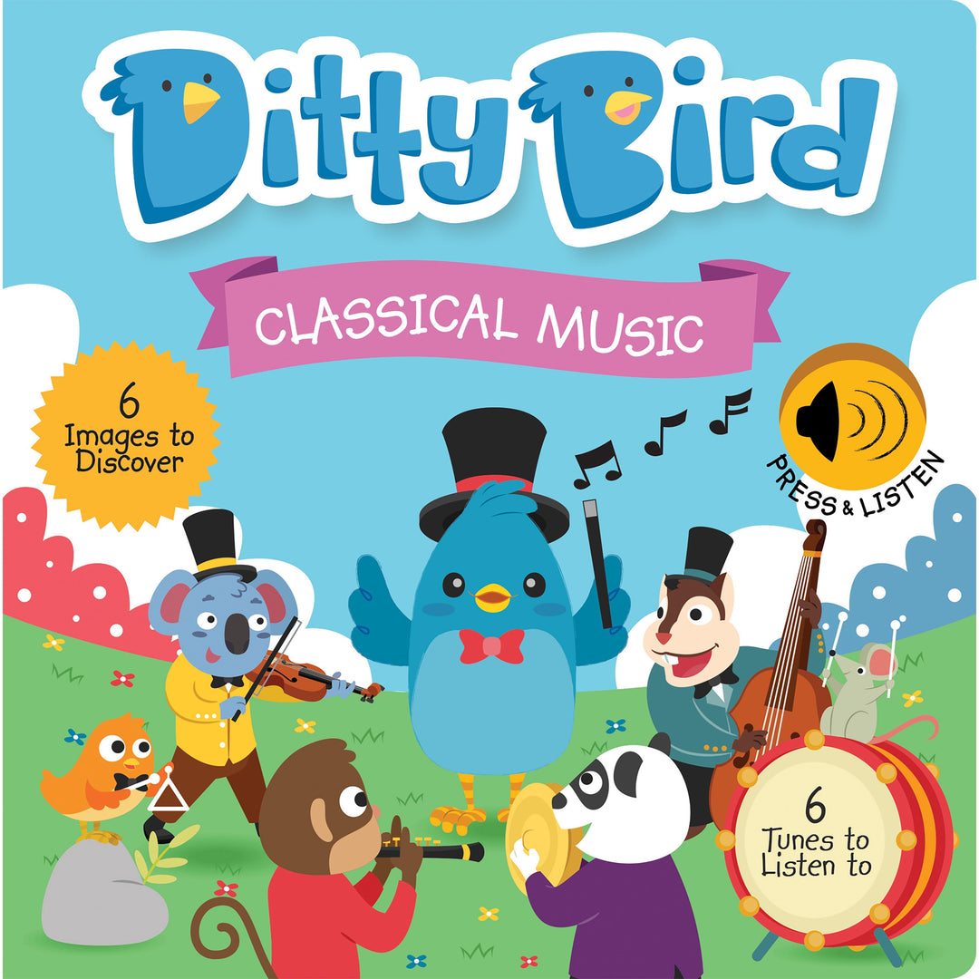 Ditty Bird Classical Music Multi-Coloured 16x2x16cm