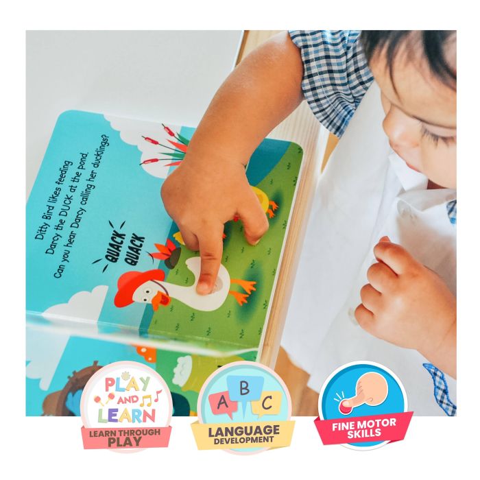 Ditty Bird Farm Animals Multi-Coloured 16x2x16cm