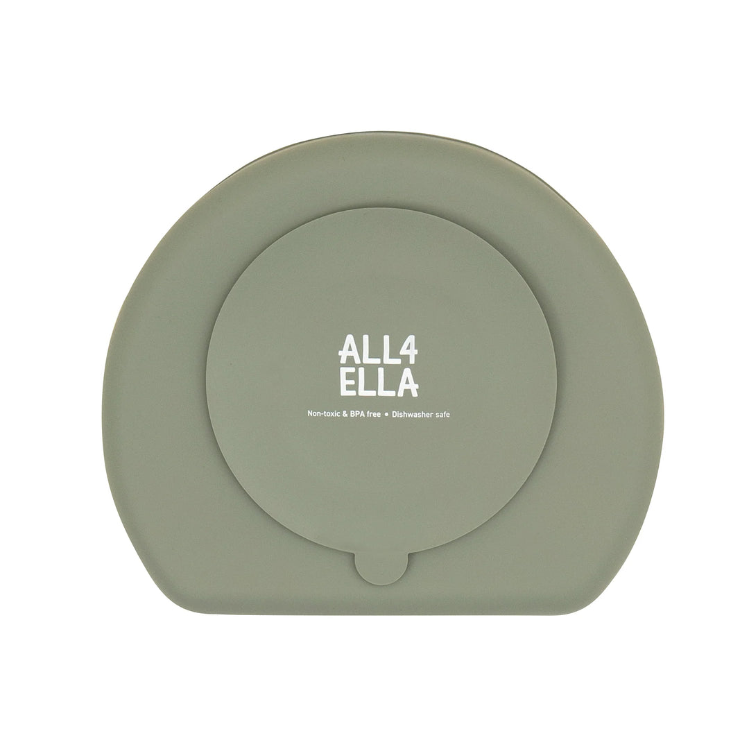 All4Ella Silicone suction plate - Olive