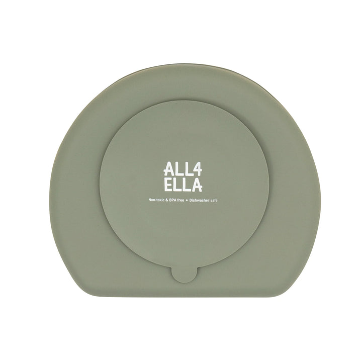 All4Ella Silicone suction plate - Olive