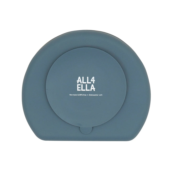 All4Ella Silicone suction plate - Slate Blue