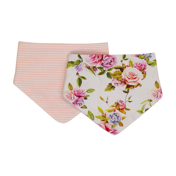 All4Ella Bandana bibs 2pk - Rose