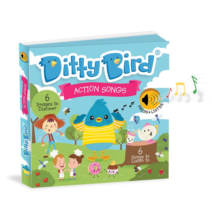 Ditty Bird Action Songs Multi-Coloured 16x2x16cm