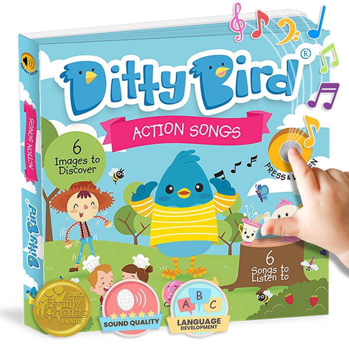 Ditty Bird Action Songs Multi-Coloured 16x2x16cm