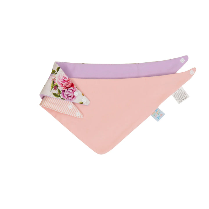 All4Ella Bandana bibs 2pk - Rose