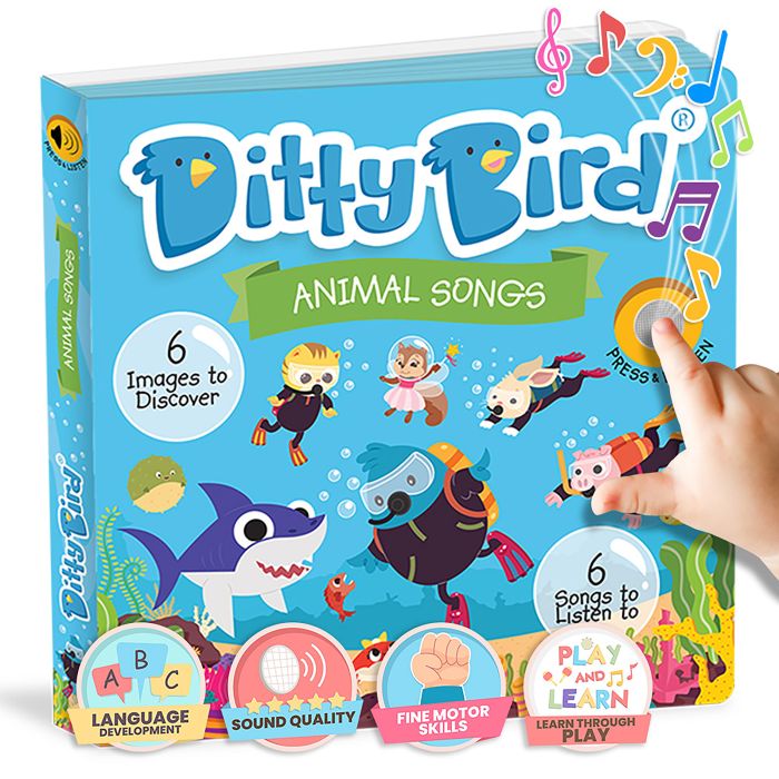 Ditty Bird Animal Songs Multi-Coloured 16x2x16cm