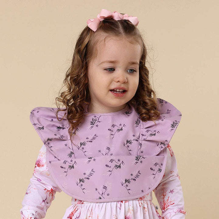 Snuggle Bib Waterproof Coral Frill
