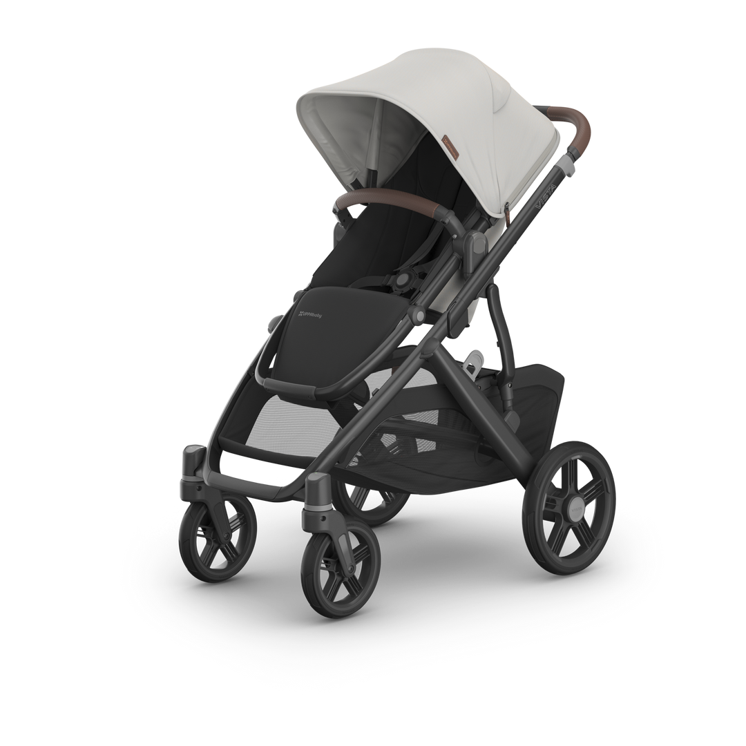 UPPAbaby VISTA V3 With Bassinet - Pearl Grey Jacquard/Carbon (Savannah)