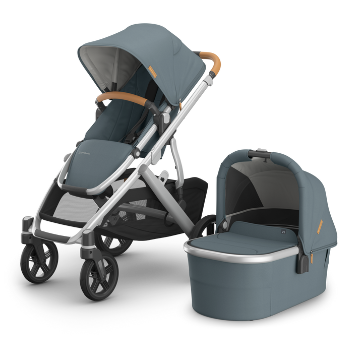 UPPAbaby VISTA V3 With Bassinet - Stone Blue/Silver (Callum)