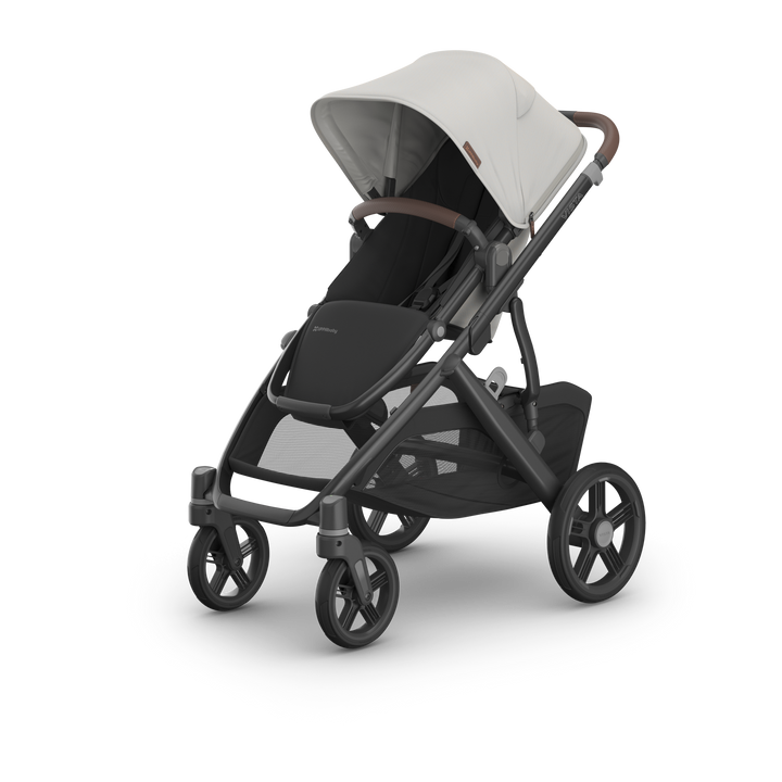 UPPAbaby VISTA V3 With Bassinet - Pearl Grey Jacquard/Carbon (Savannah)