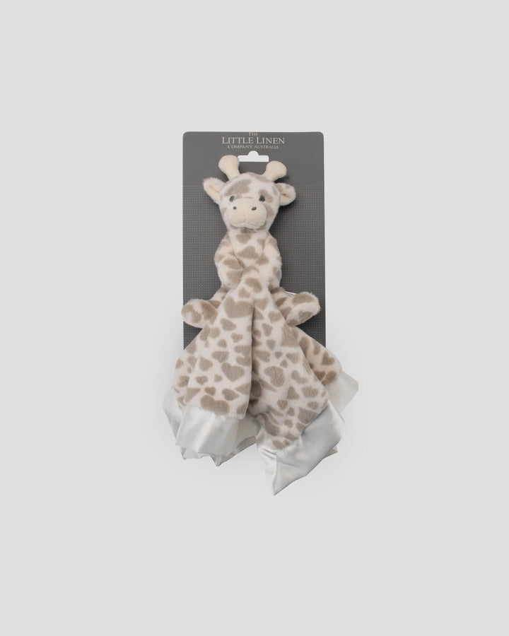 Little Linen Baby Comforter / Security Blanket - Savanna Giraffe