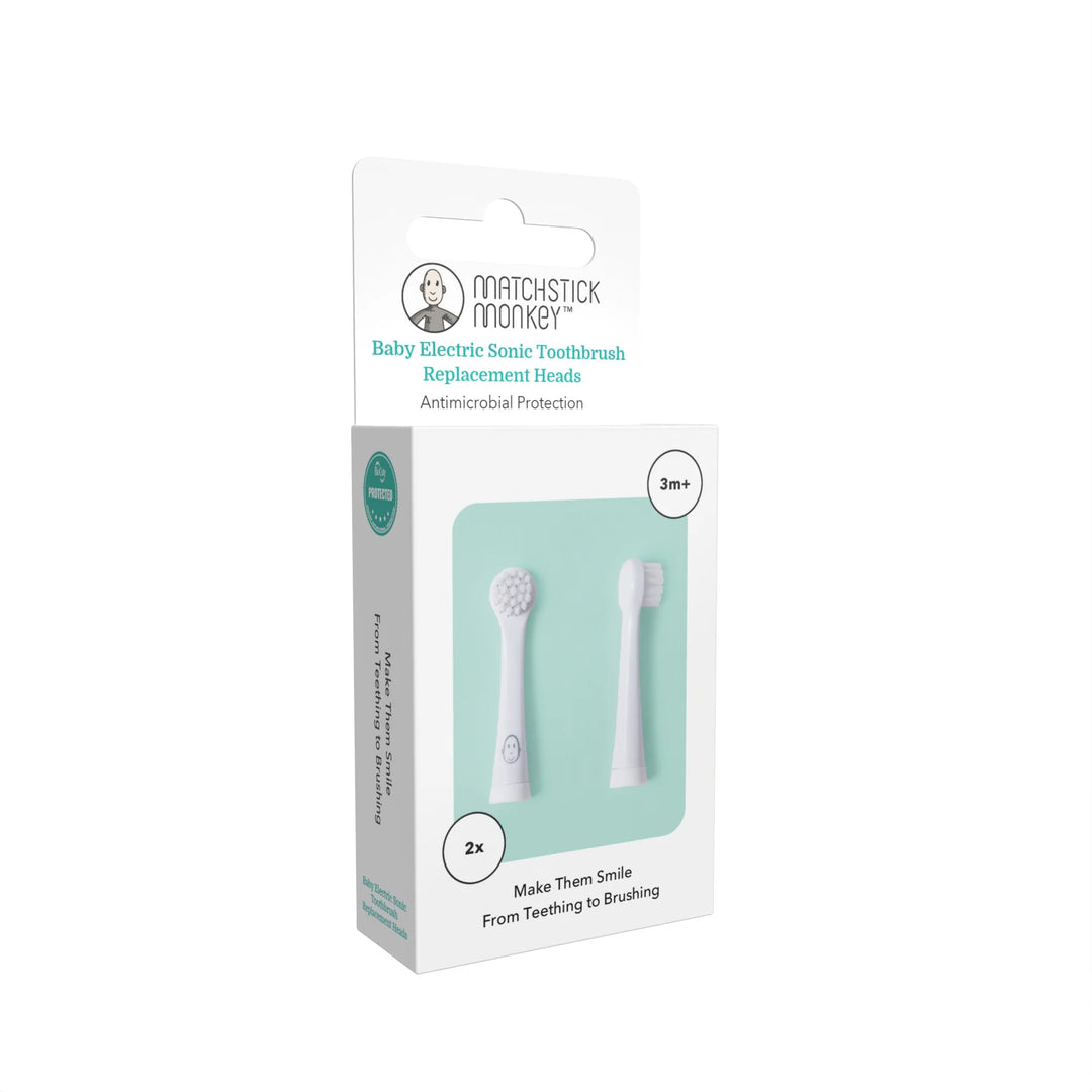 Matchstick Monkey Baby Sonic Toothbrush - Replacement Heads