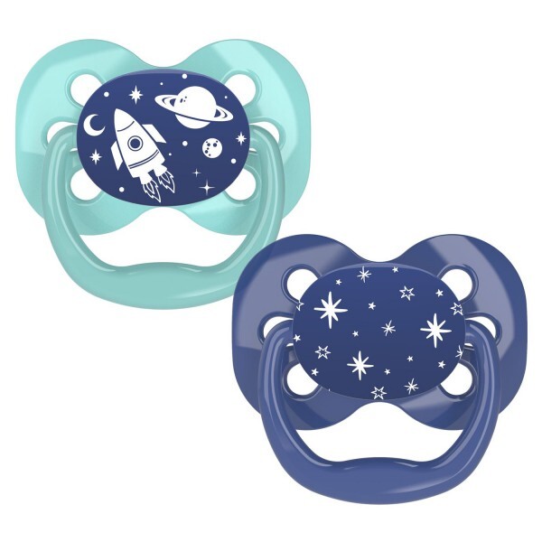 Dr Browns Advantage Pacifier, Stage 1, Blue 2 Pack