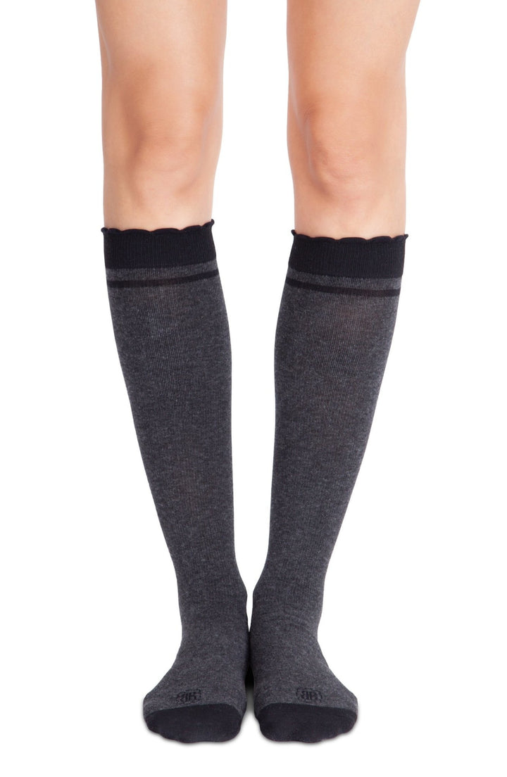 Compression Socks 15-20mmHg  Size2(Shoe size 8-11) - Charcoal
