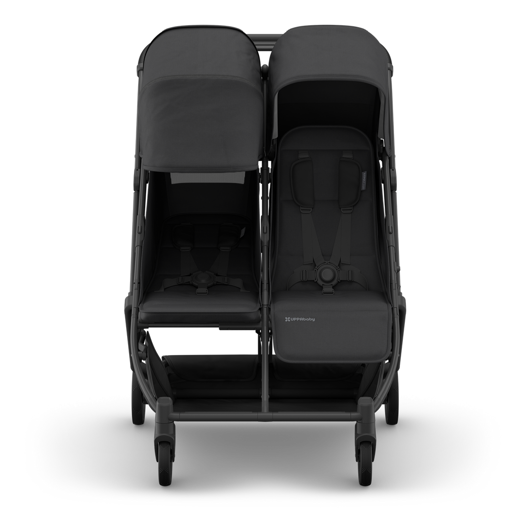 UPPAbaby MINU Duo - Charcoal/Carbon/Black Leather