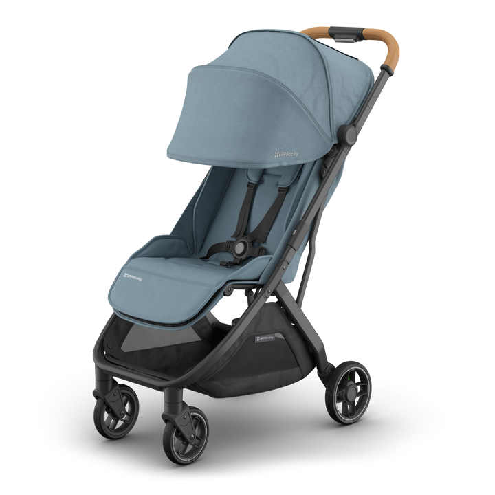 UPPAbaby - MINU V3 Stroller - Dillan (Blue/Carbon/ Sand Leather)