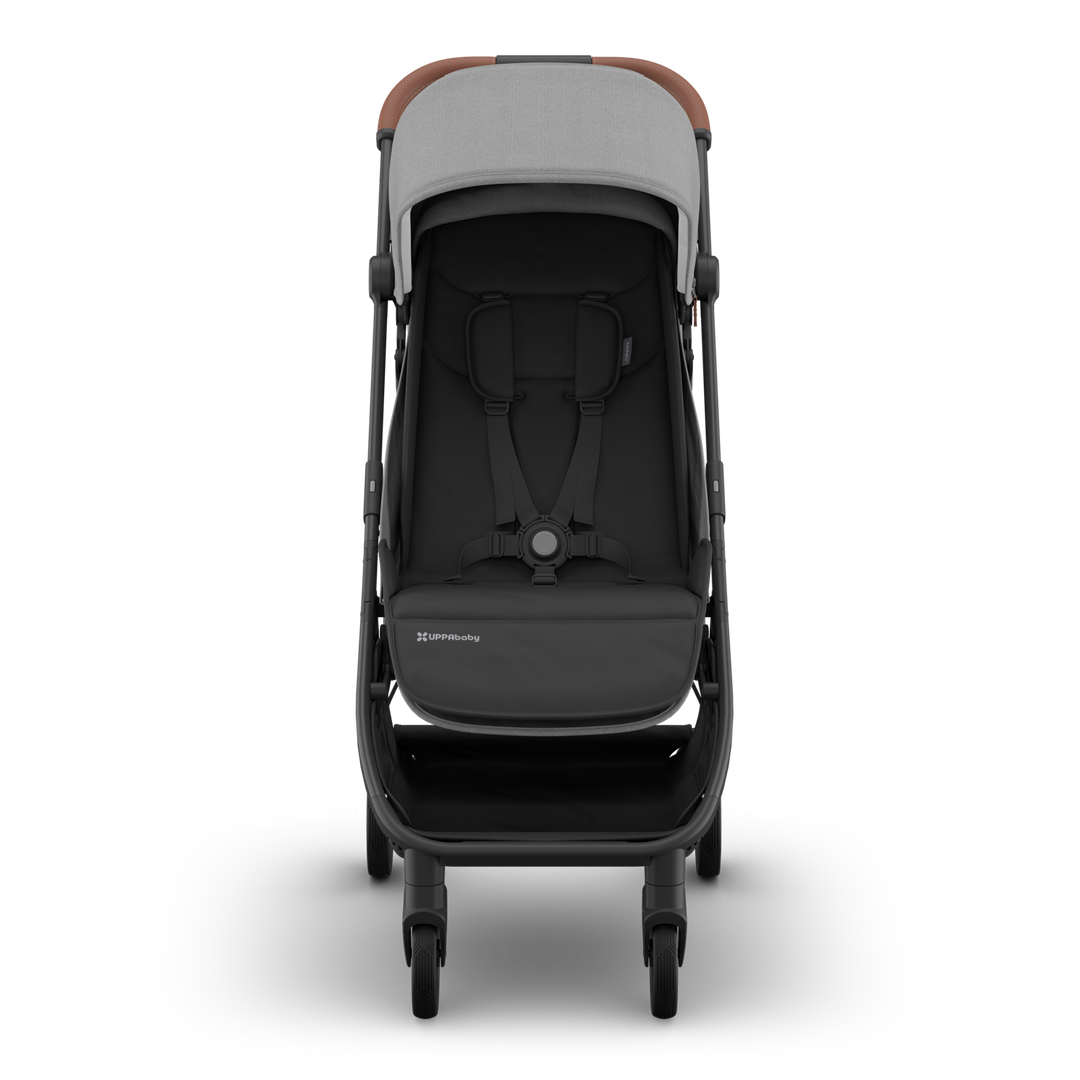 UPPAbaby - MINU V3 Stroller - Greyson (Charcoal/Carbon/ Saddle leather)