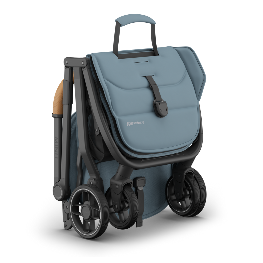 UPPAbaby - MINU V3 Stroller - Dillan (Blue/Carbon/ Sand Leather)