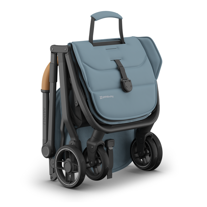 UPPAbaby - MINU V3 Stroller - Dillan (Blue/Carbon/ Sand Leather)