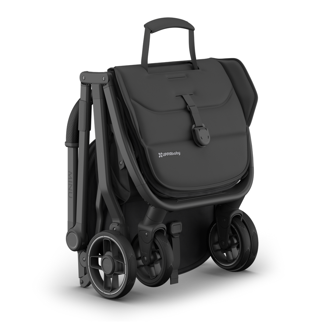 UPPAbaby - MINU V3 Stroller - Jake (Charcoal/Carbon/ Black leather)