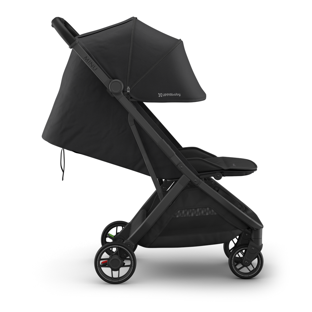 UPPAbaby - MINU V3 Stroller - Jake (Charcoal/Carbon/ Black leather)