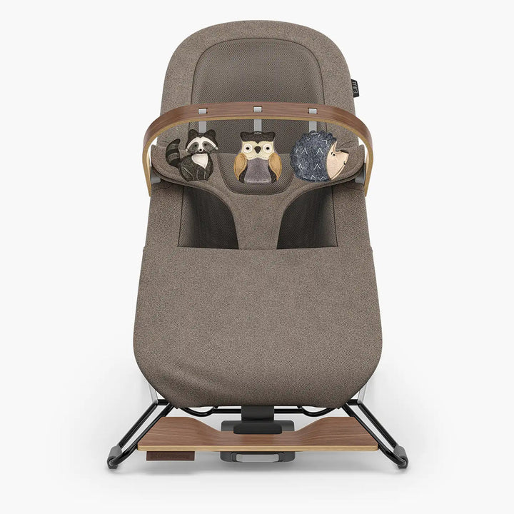 UPPAbaby Mira Bouncer Forest Fun Toy Bar – Grey | Walnut Wood