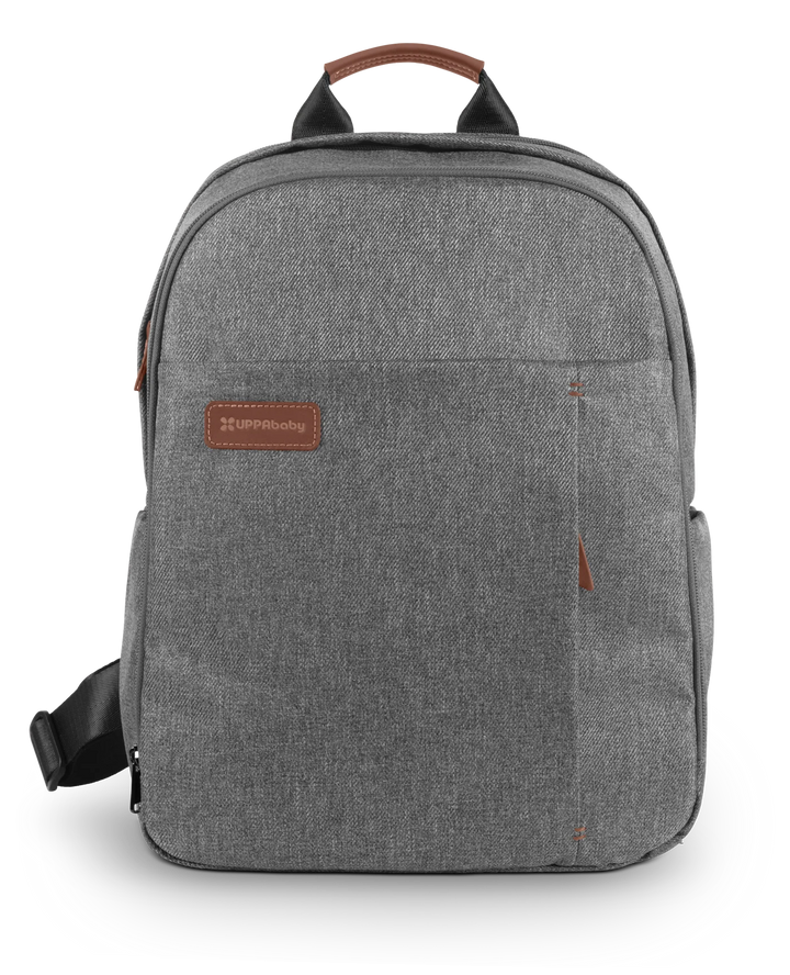 UPPAbaby Nappy Bag Pro - Greyson (grey melange/saddle leather)