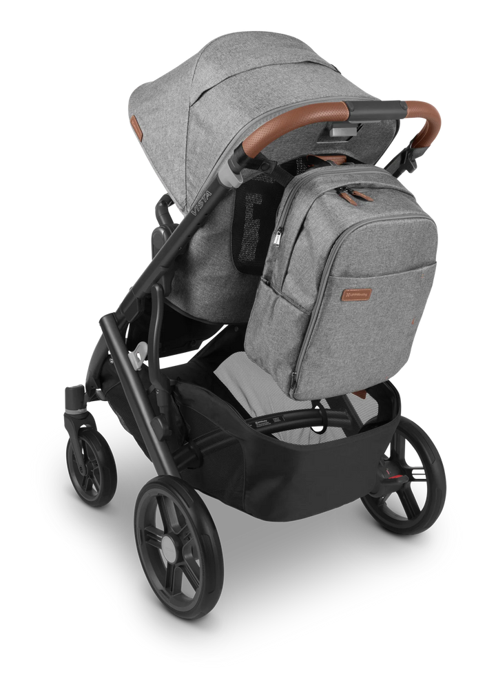 UPPAbaby Nappy Bag Pro - Greyson (grey melange/saddle leather)