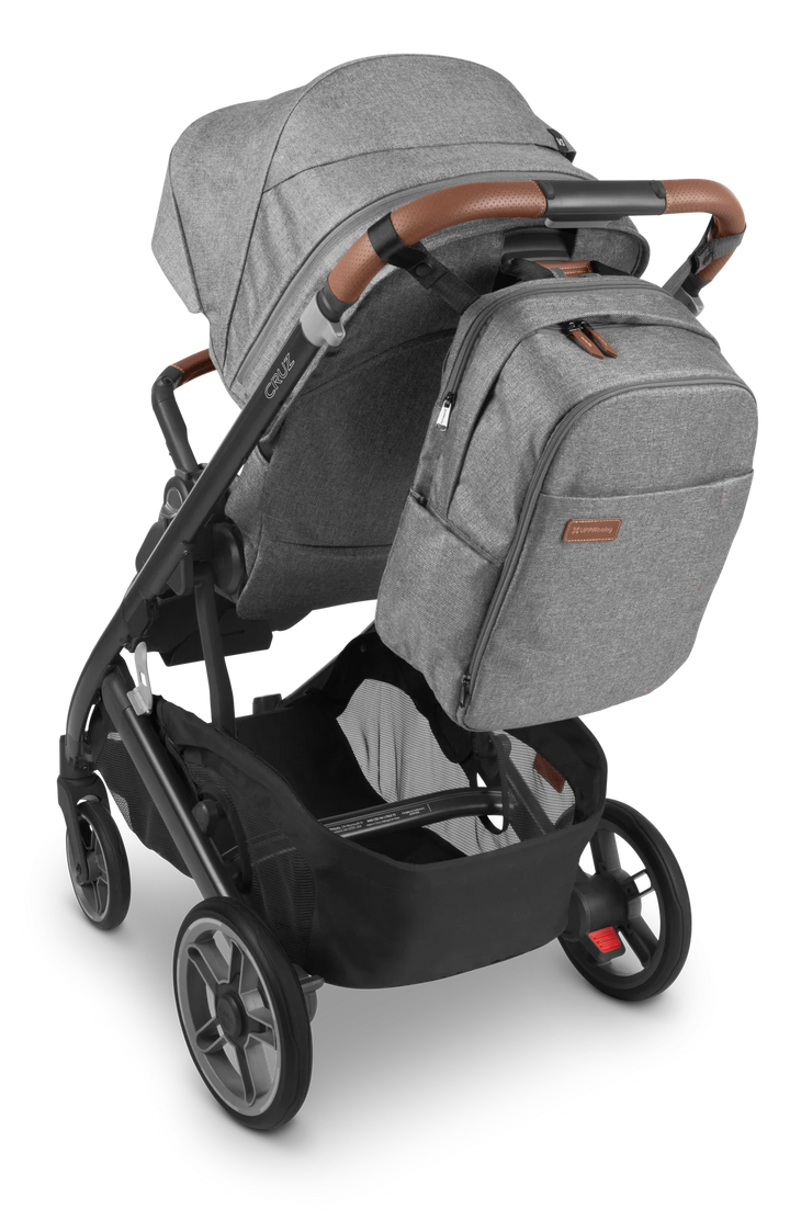 UPPAbaby Nappy Bag Pro - Greyson (grey melange/saddle leather)