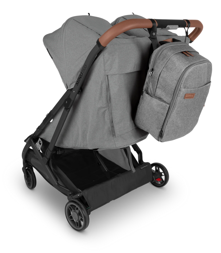 UPPAbaby Nappy Bag Pro - Greyson (grey melange/saddle leather)